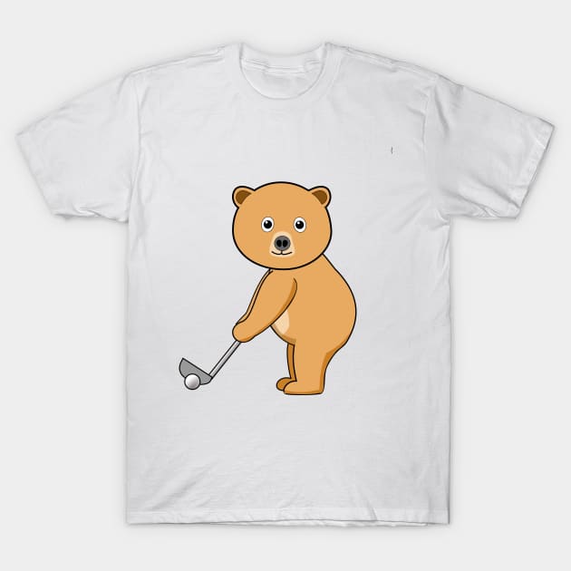 Bear and Golf T-Shirt by denip